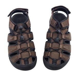 Khombu Travis Fisherman Sandals Mens 8M Brown Outdoor Walking Comfort Shoes